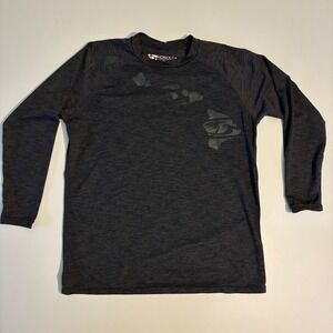 Honolua Surf Co Kids Size Large Rash Guard Gray Long Sleeve SPF 20 Hawaii